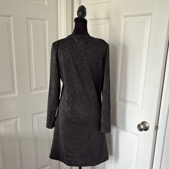 Y2k Dress.Com Black Shimmering Long Sleeve Dress - Picture 4 of 11